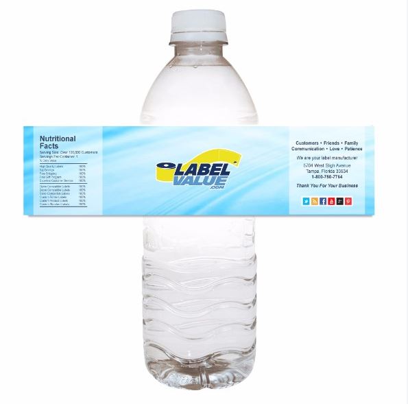 Tem  nhãn dán chai nước 
