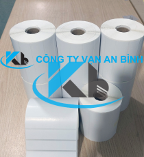 Giấy decal bế trắng quấn cuộn 105mm x 30mm