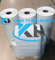 Giấy decal bế trắng quấn cuộn 105mm x 32mm