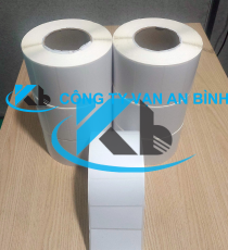 Giấy decal bế trắng quấn cuộn 105mm x 35mm