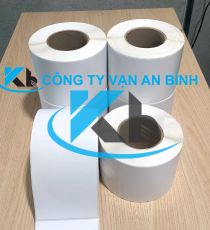 Label tem nhãn in bế trắng 80mm x 70mm 