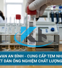 Giấy in nhiệt dán ống nghiệm 25 x 22 x 4 tem ngang