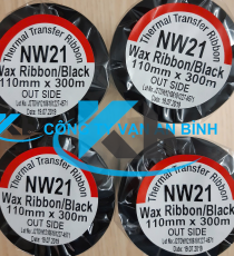 Ribbon mực in mã vạch wax NW21 100mm x 300m
