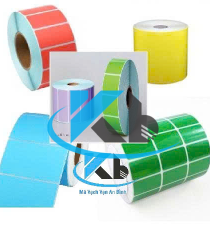 Decal tem nhãn nhuộm màu nền nhiều lựa chọn 