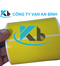 Decal nhuộm nền vàng 100mm x 100mm 