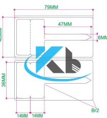 Tem mắt kính xé không rách nhiều kích thước theo yêu cầu khách hàng